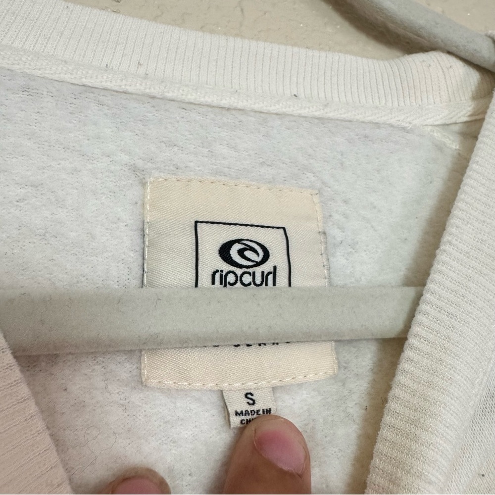 Rip Curl Surf Revival Rainbow Stripe Crewneck Sweatshirt White Small - Picture 5 of 8
